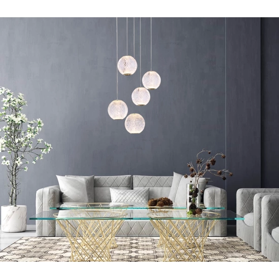 Lampa wisząca Rosario PND-12220121-5A-GD Italux - zdjęcie produktu