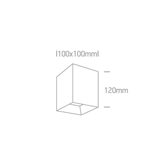 kinkiecik.pl Plafon Dark Light Pro Square Cylinders 12115HA/W/W ONE LIGHT