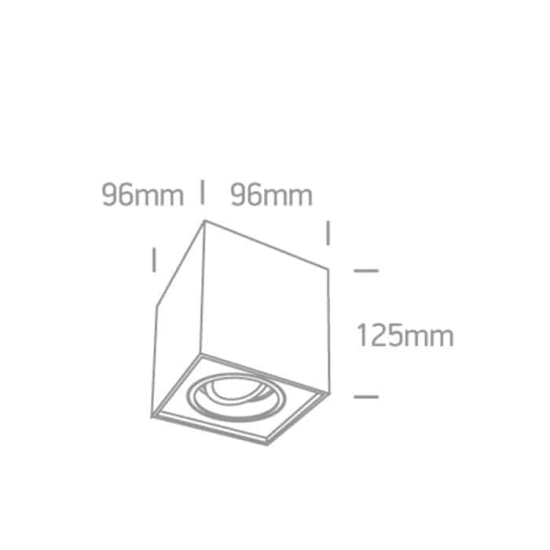 kinkiecik.pl Plafon GU10 Adjustable Square Cylinders 12105YA/B ONE LIGHT