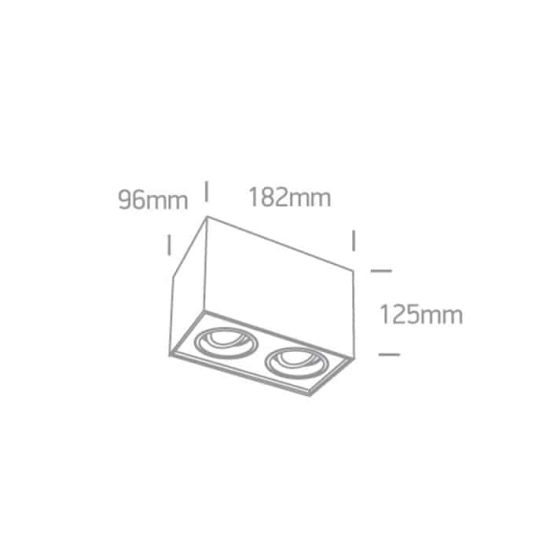kinkiecik.pl Plafon GU10 Adjustable Square Cylinders 12205YA/B ONE LIGHT