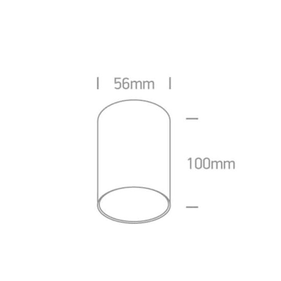 kinkiecik.pl Plafon GU10 Ceiling Cylinders Aluminium 12105E/B ONE LIGHT