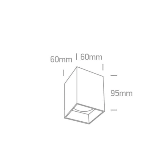 kinkiecik.pl Plafon GU10 Dark Light 12105NA/B ONE LIGHT