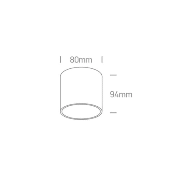 kinkiecik.pl Plafon GU10 Decorative Cylinders 12105T/W ONE LIGHT