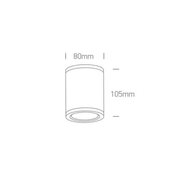 kinkiecik.pl Plafon Outdoor Ceiling Cylinders Die cast 67138C/B/W ONE LIGHT