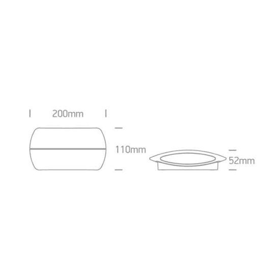kinkiecik.pl Kinkiet Outdoor Slim Oval Range Up & down beam 67378A/AN/W ONE LIGHT