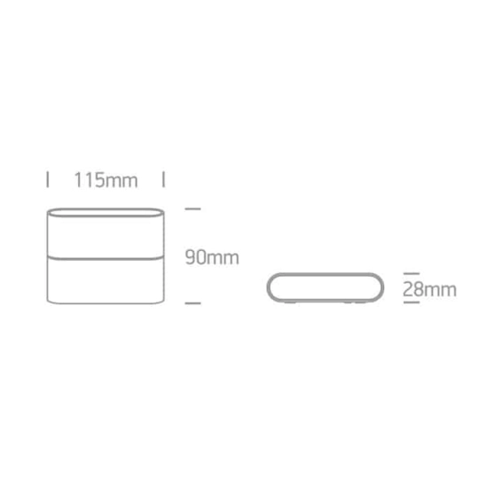 kinkiecik.pl Kinkiet Outdoor Slim Range Up & down beam 67376/W/W ONE LIGHT