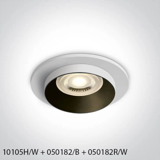 kinkiecik.pl Oprawa podstropowa Recessed Spots Fixed 10105H/W ONE LIGHT
