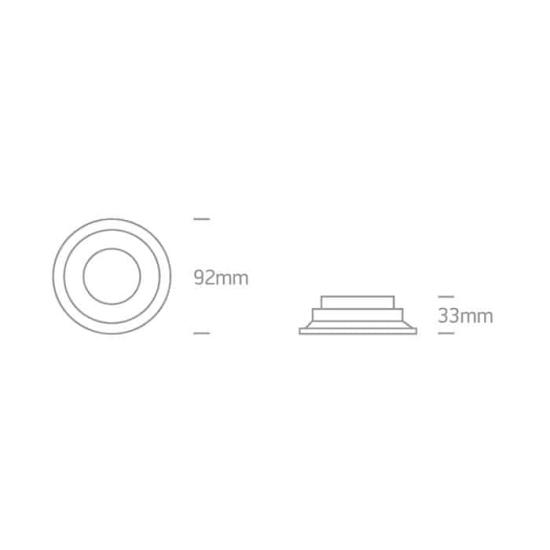 kinkiecik.pl Oprawa podstropowa Recessed Spots Fixed 10105R2P/W ONE LIGHT