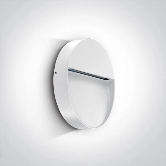 kinkiecik.pl Kinkiet Round Indoor/Outdoor Wall Dark Lights Die cast 67360/W/W ONE LIGHT