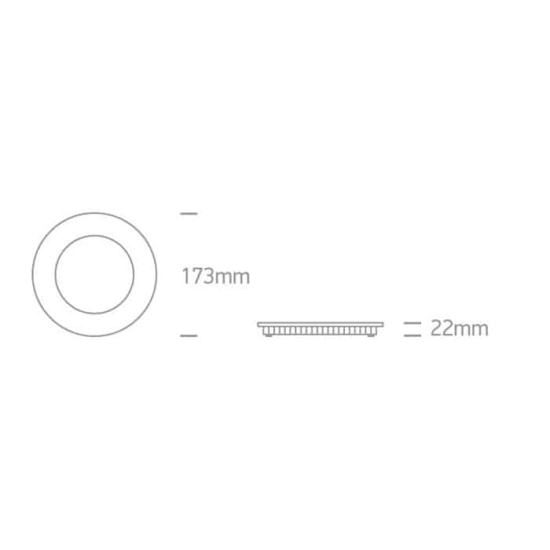 kinkiecik.pl Oprawa podstropowa Round Recessed Panels 3-12W 10112FA/B/W ONE LIGHT 3000K