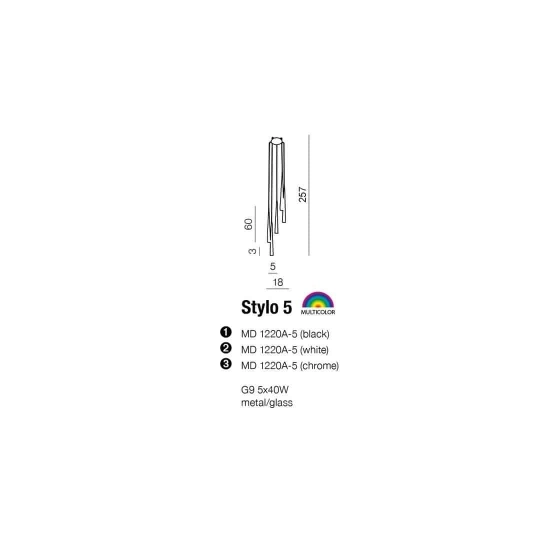 Lampa wisząca STYLO 8 AZ0209 WHITE AZZARDO