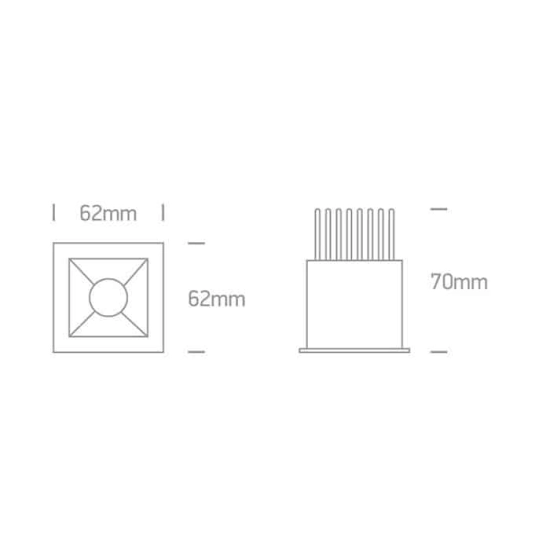 kinkiecik.pl Oprawa podstropowa Shop Square Boxes 50107B/W/W ONE LIGHT