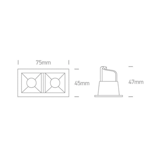 kinkiecik.pl Oprawa podstropowa Shop Square Boxes 50202B/B/W ONE LIGHT