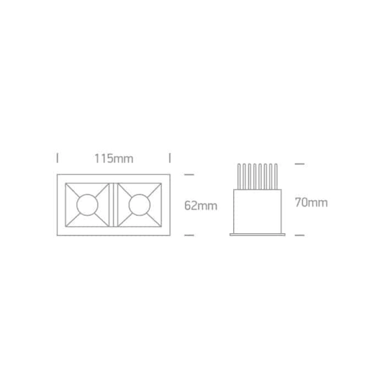 kinkiecik.pl Oprawa podstropowa Shop Square Boxes 50207B/W/W ONE LIGHT