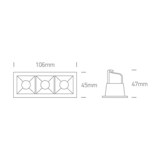 kinkiecik.pl Oprawa podstropowa Shop Square Boxes 50302B/B/W ONE LIGHT
