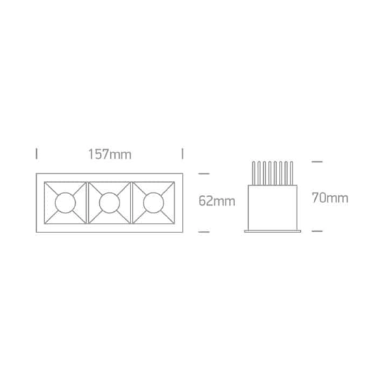 kinkiecik.pl Oprawa podstropowa Shop Square Boxes 50307B/W/W ONE LIGHT