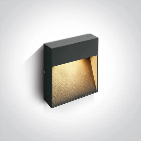 kinkiecik.pl Kinkiet Square Indoor/Outdoor Wall Dark Lights Die cast 67360A/AN/W ONE LIGHT