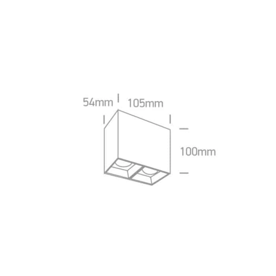 kinkiecik.pl Plafon Surface Shop Square Boxes 12207B/W/W ONE LIGHT