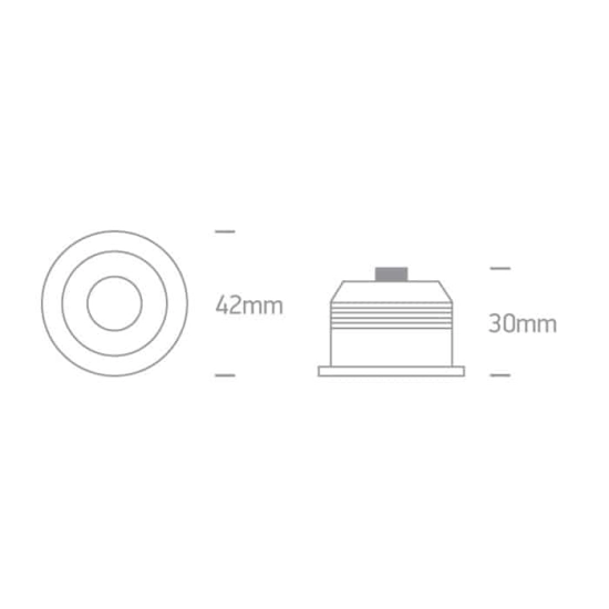 kinkiecik.pl Oprawa podstropowa The 1W/3W LED Spots 10103B/AL/W ONE LIGHT