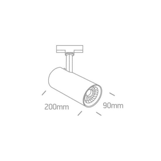 kinkiecik.pl Reflektor The COB Cylinder Track Spot 65642CT/W/C ONE LIGHT