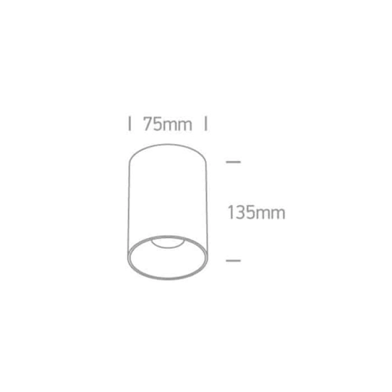 kinkiecik.pl Plafon The Chill Out Cylinder GU10 12105M/B ONE LIGHT