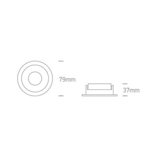 kinkiecik.pl Oprawa podstropowa The Chill Out Range Round 10105M/B/CU ONE LIGHT