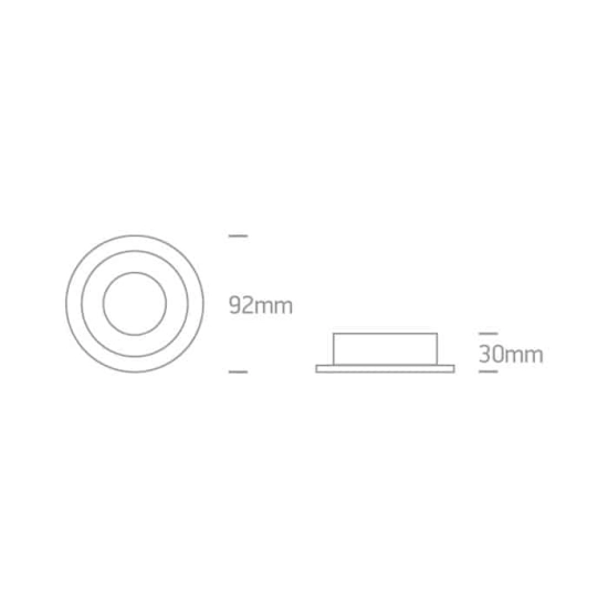kinkiecik.pl Oprawa podstropowa The Dual Ring GU10 Range 11105ABG/W ONE LIGHT