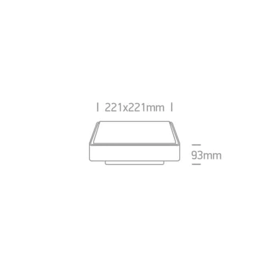 kinkiecik.pl Plafon The E27 Plafo Outdoor Range Square 67282E/G ONE LIGHT