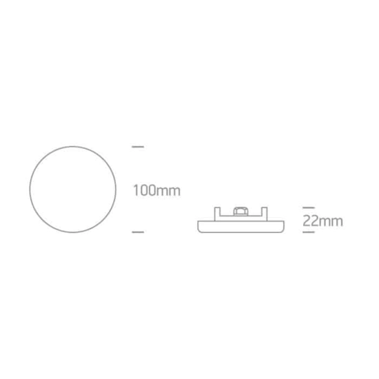 kinkiecik.pl Oprawa podstropowa The Frameless IP65 Range 10108CF/W ONE LIGHT 3000K