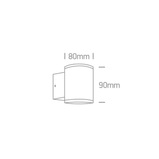 kinkiecik.pl Kinkiet The GU10 Outdoor Wall Lights Die cast67400A/AN ONE LIGHT