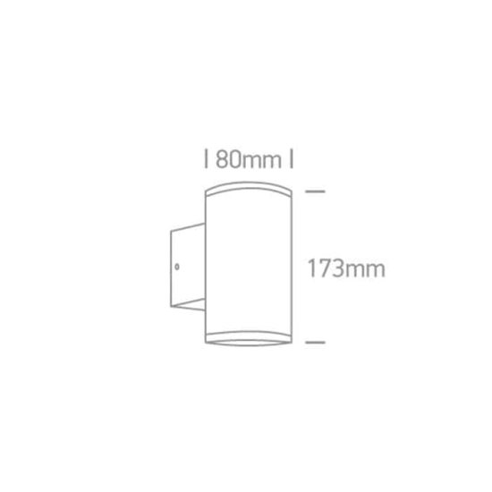 kinkiecik.pl Kinkiet The GU10 Outdoor Wall Lights Die cast 67400B/B ONE LIGHT