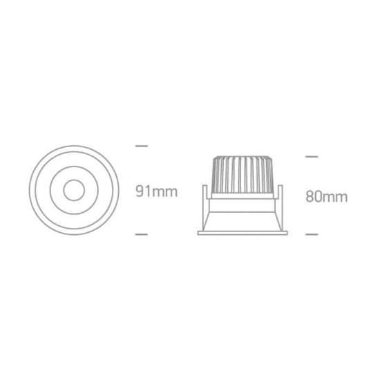 kinkiecik.pl Oprawa podstropowa The IP44 & IP54 COB Outdoor/Bathroom Range 11107WD/W/W ONE LIGHT