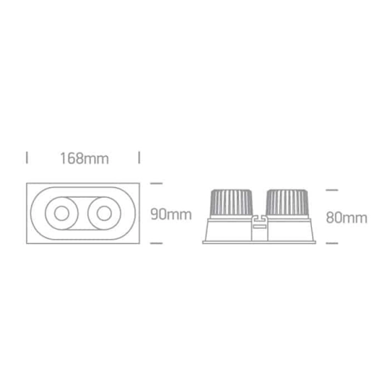 kinkiecik.pl Oprawa podstropowa The IP44 & IP54 COB Outdoor/Bathroom Range 11207WD/W/W ONE LIGHT
