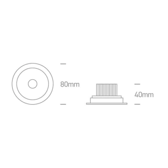 kinkiecik.pl Oprawa podstropowa The IP54 COB Outdoor/Bathroom Range 11107P/W/W ONE LIGHT