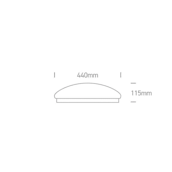 kinkiecik.pl Plafon The LED Plafo Round 62024C/W ONE LIGHT 44 cm