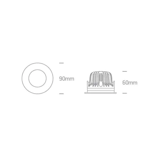 kinkiecik.pl Oprawa podstropowa The Outdoor/Bathroom IP65 Range 10110G/W/C ONE LIGHT 4000K