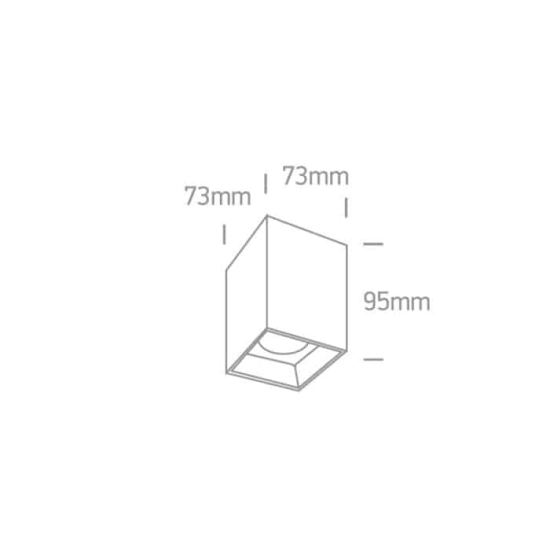kinkiecik.pl Plafon The Retro Dark Light Square Cylinders 12112ZA/B/W ONE LIGHT