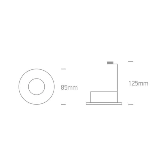 kinkiecik.pl Oprawa podstropowa The Semi Dark Light Range Aluminium 10105DG/W ONE LIGHT