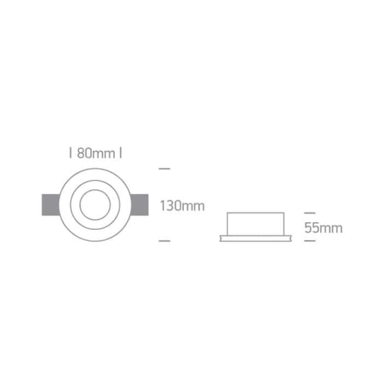 kinkiecik.pl Oprawa podstropowa Trimless Gypsum 10105GT2 ONE LIGHT