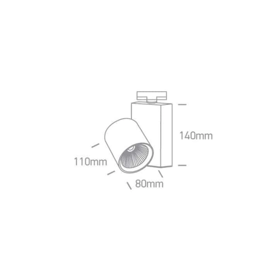 kinkiecik.pl Reflektor The COB Track Spot Range 65611NT/W/W ONE LIGHT