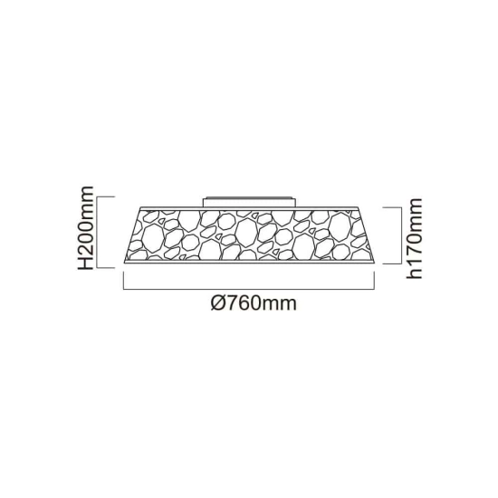 Plafon Forina Cromo Pl OR81060 Open Design Highlights