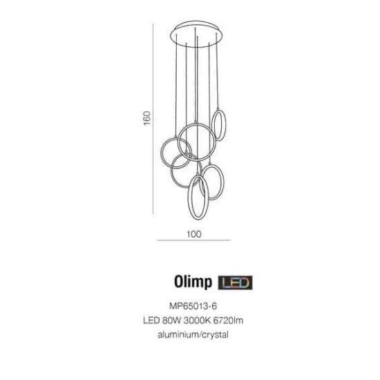 Lampa wisząca OLIMP AZ2450 AZZARDO
