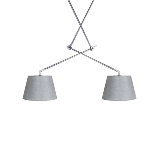 Lampa wisząca ADAM 2S PENDANT grey AZ1842+AZ2598 śr.20cm AZZARDO