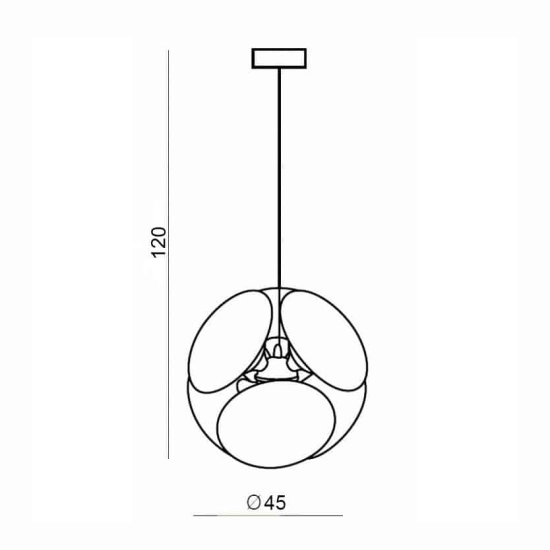 Lampa wisząca PILLS 45 AZ0344 AZZARDO