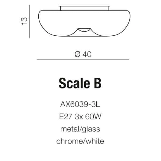 Plafon SCALE B AZ1602 AZZARDO