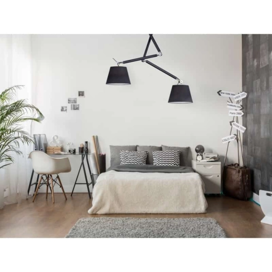 Lampa wisząca ZYTA 2 S PENDANT black AZ1846+AZ2603 śr.36cm AZZARDO
