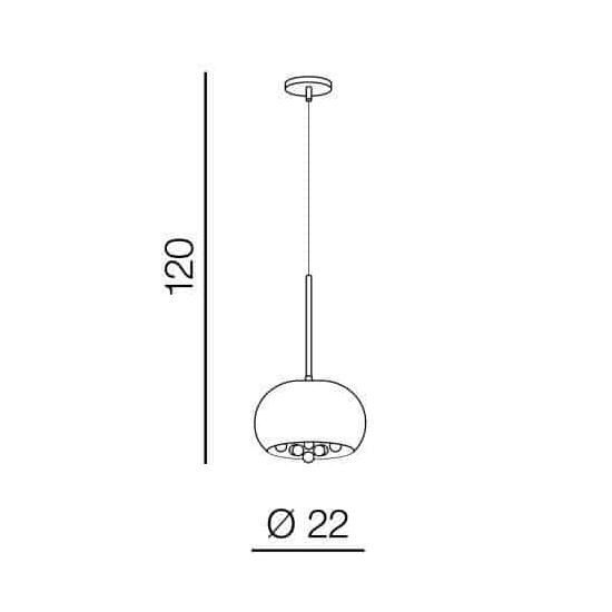 Lampa wisząca BURN 1 AZ3082 AZZARDO