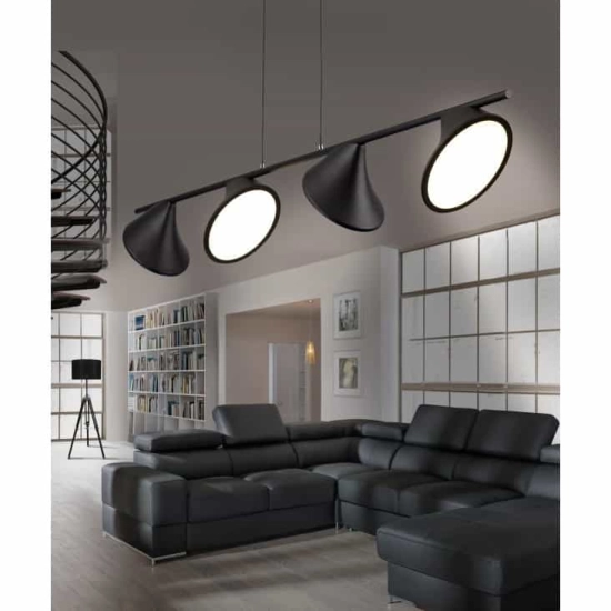 Lampa wisząca Clamor (black) AZ2696 AZZARDO LED40W 3000K