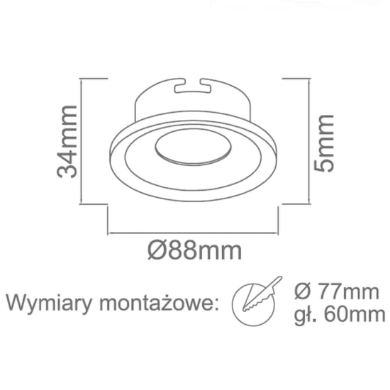 Oprawa stropowa FODO CROMO Open Design Highlights ----------wysyłka 24H-------------