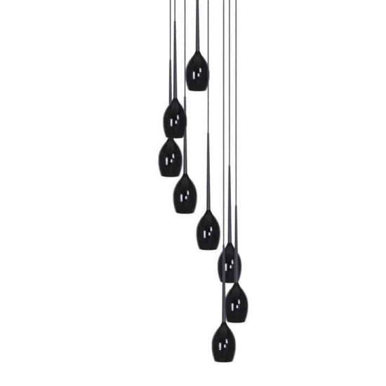Lampa wisząca IZZA black 8 AZ0159 AZZARDO